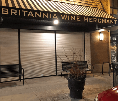 Store Front Security Shutters at commercial business