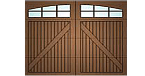 Carriage Cedar garage door