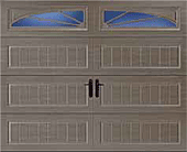 Long Panel Bead Board with Sunray DecraTrim garage door