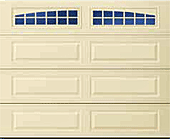 Long Panel with Moonlite DecraTrim garage door