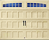 Recessed Panel with Moonlite DecraTrim garage door