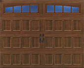 Recessed Panel Arched Thames DecraTrim garage door