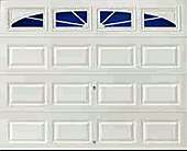 Short Panel with Sunray DecraTrim garage door