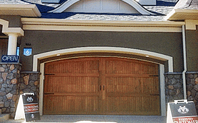 Cedar garage door