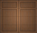 Cedar garage door style